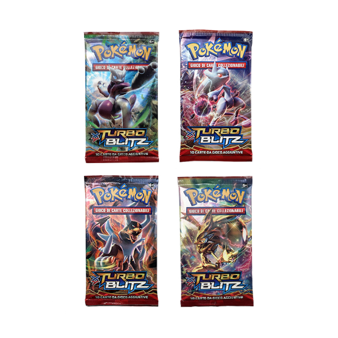 XY Turbo Blitz Set Artwork 4 Buste ITA