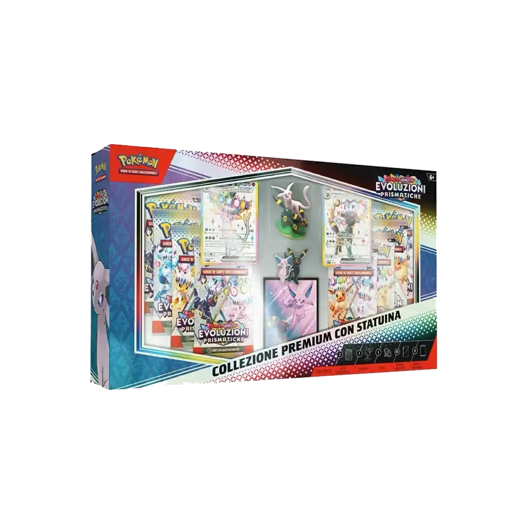 Evoluzioni Prismatiche - Collezione Premium con Statuina Umbreon e Espeon ITA