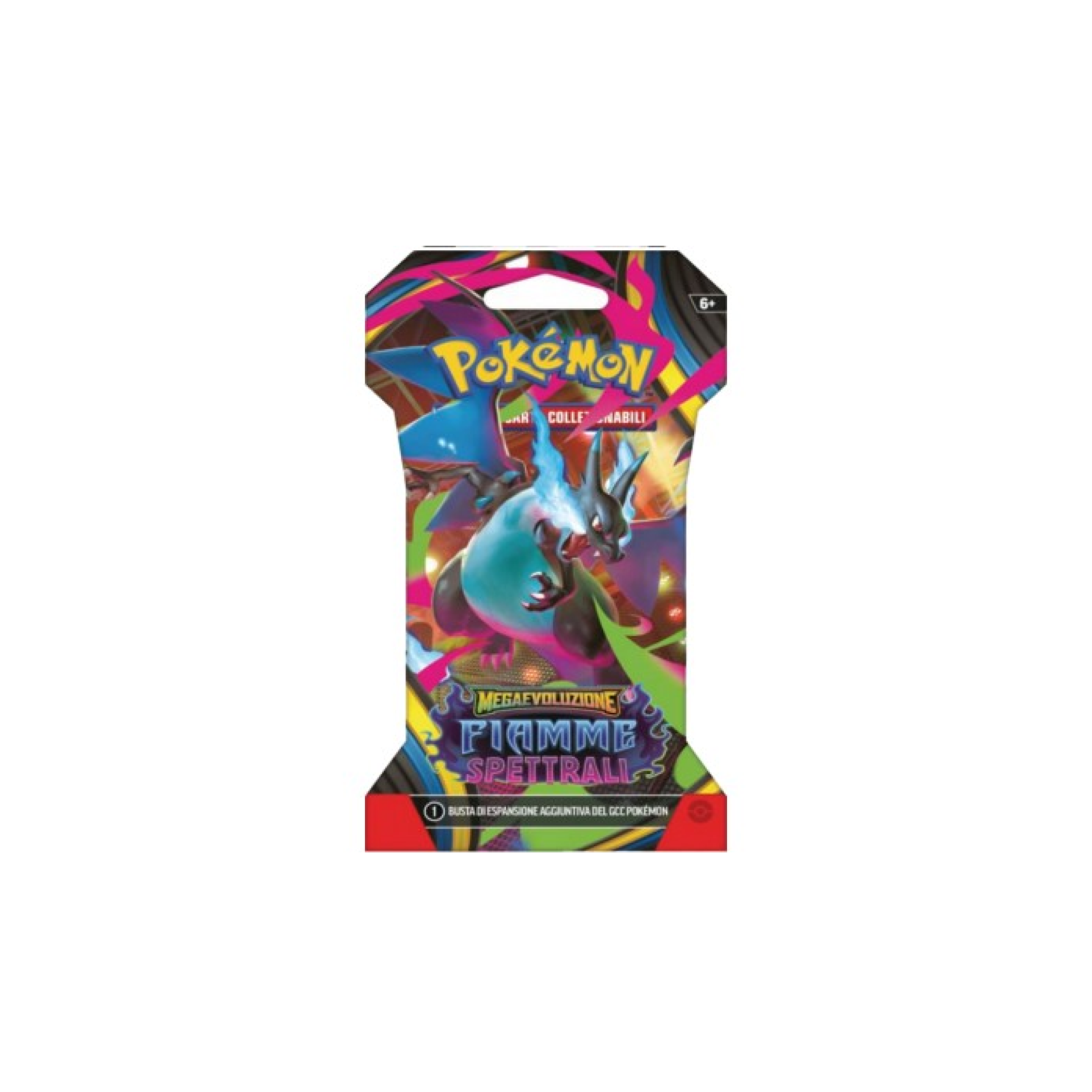 Megaevoluzione Fiamme Spettrali Busta 10 Carte in Paper Sleeve ITA