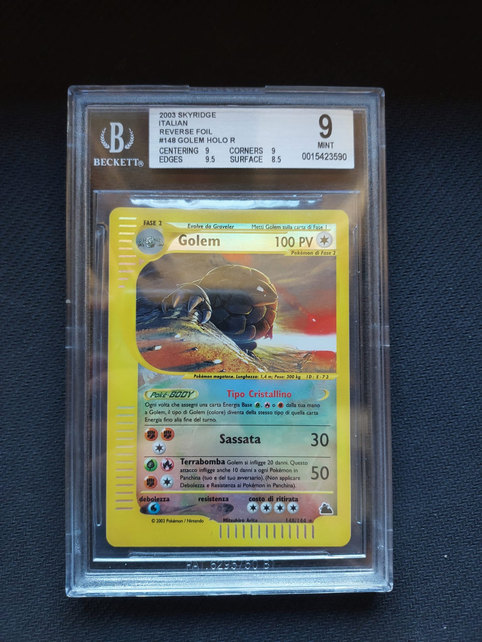 Golem Reverse Foil SK148/144 Skyridge BGS 9