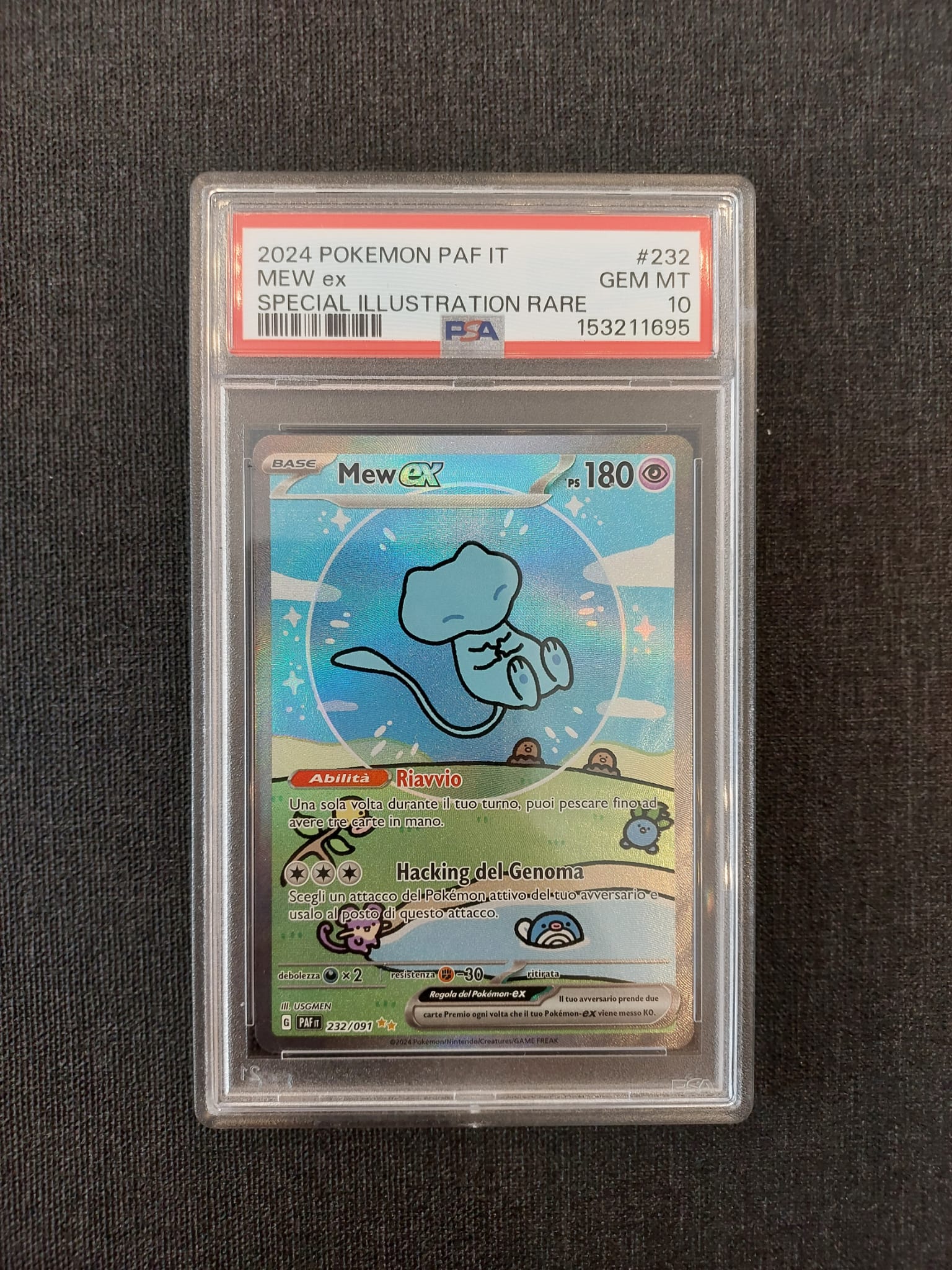 Mew Ex Alternative Art 232/091 Destino di Paldea PSA 10