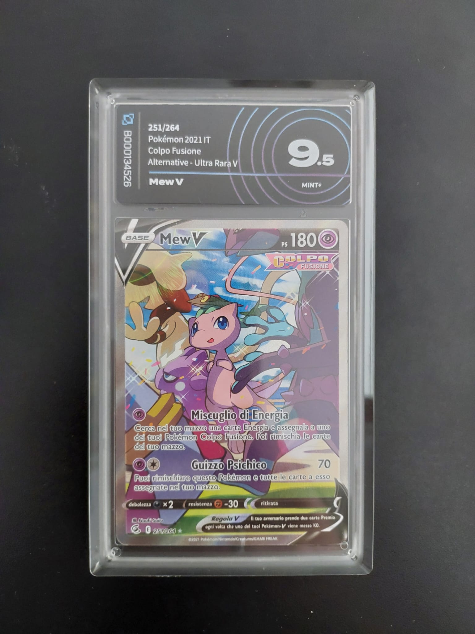 Mew V 251/264 Alternative Art AI Grading 9.5