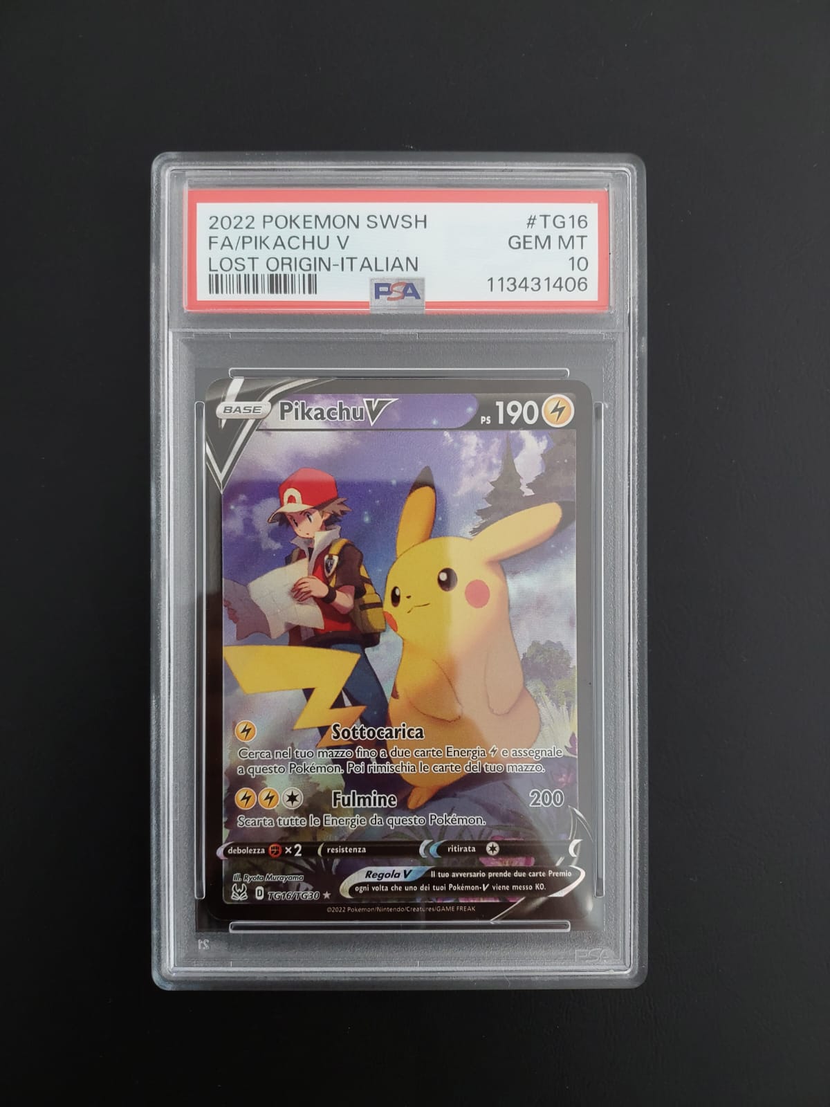 Pikachu V TG16/TG30 Trainer Gallery PSA 10