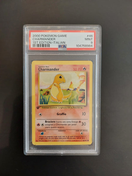Charmander Set Base Prima Edizione 46/102 PSA 9 – ThePokèHunter™- Official  Store