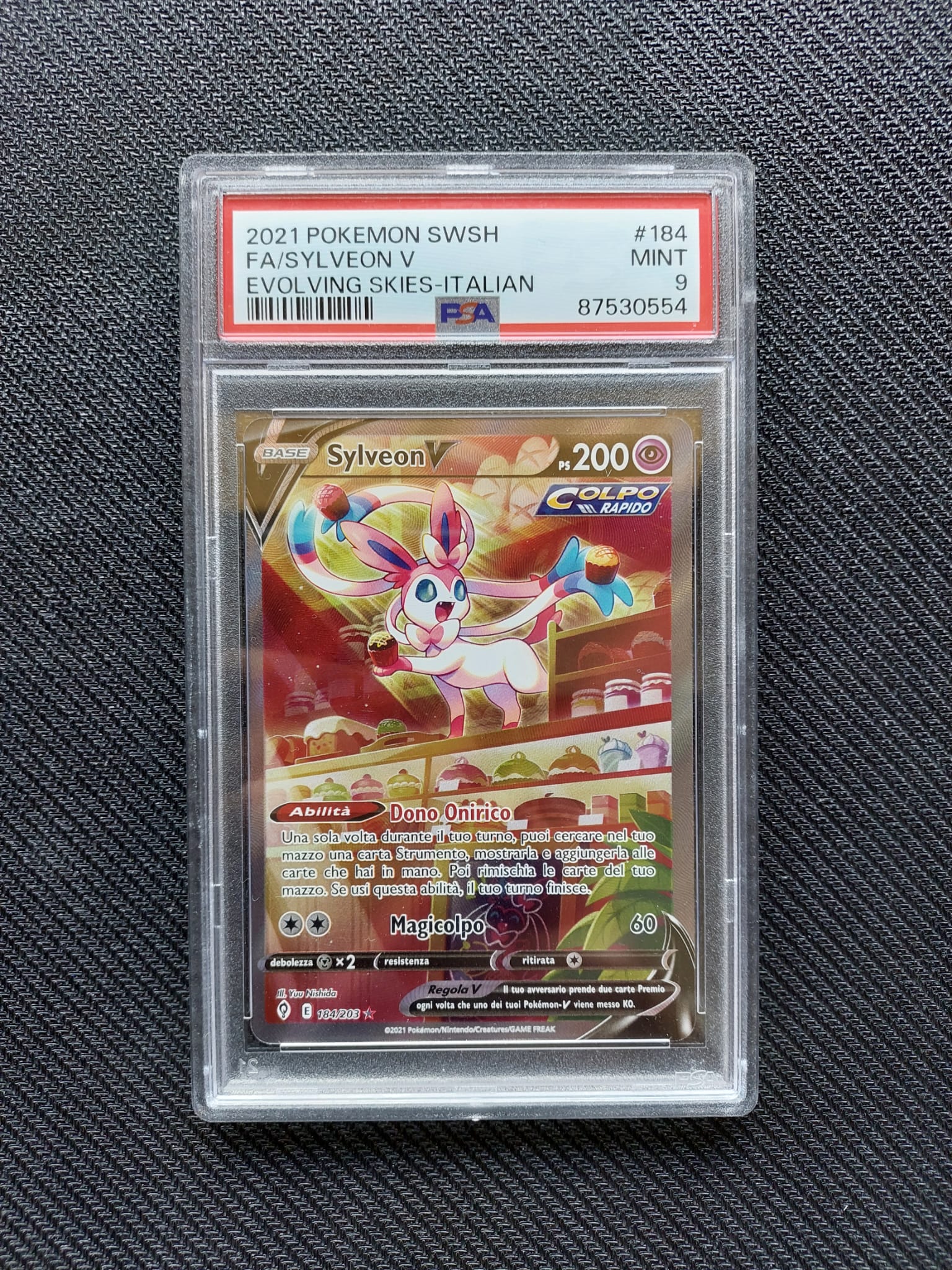 Sylveon V Alternative Art - 184/203 - Evoluzioni Eteree - PSA 9