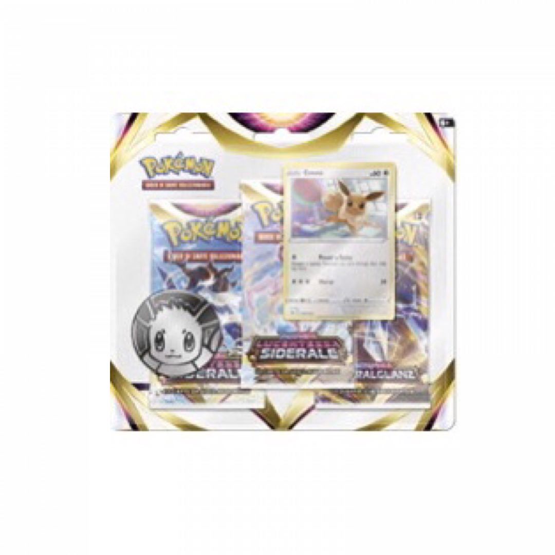 Spada e Scudo Lucentezza Siderale 3 Pack Blister Eevee ITA