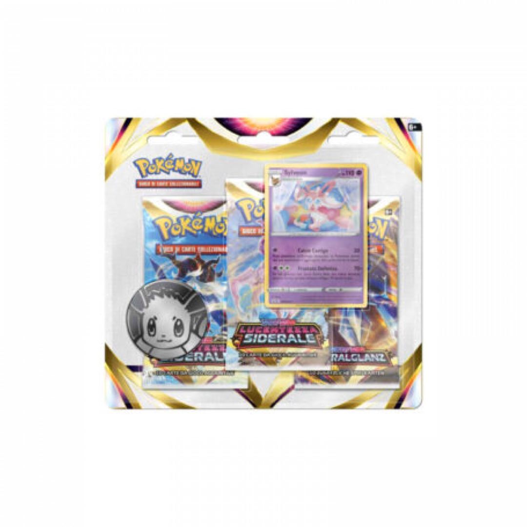 Spada e Scudo Lucentezza Siderale 3 Pack Blister Sylveon ITA